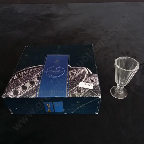 SET OF 6 VODKA FACED SHOT GLASSES
