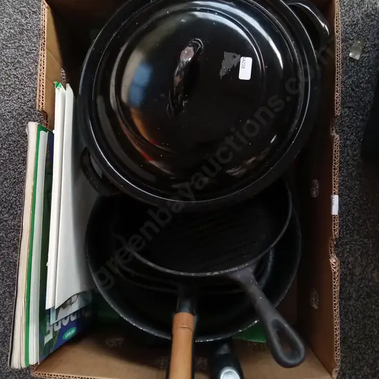 BOX LOT OF KITCHENWARE