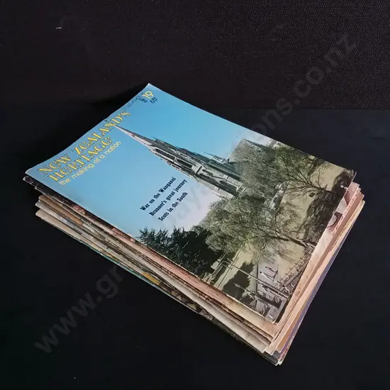 MIX OF 15 VINTAGE NEW ZEALAND'S HERITAGE MAGAZINES