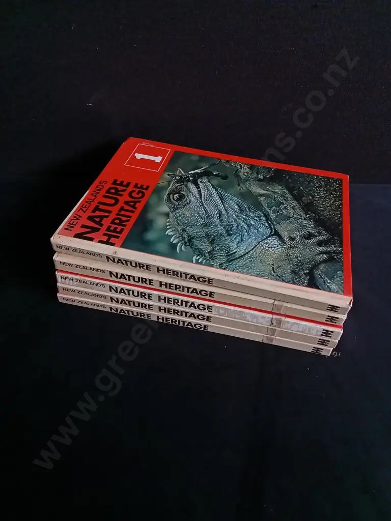 VINTAGE NEW ZEALAND'S NATURE HERITAGE BOOKS, VOL 1-5 Image 1++