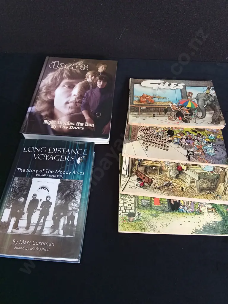 6 BOOKS, MUSIC AND GILES CARTOONS Image 1++