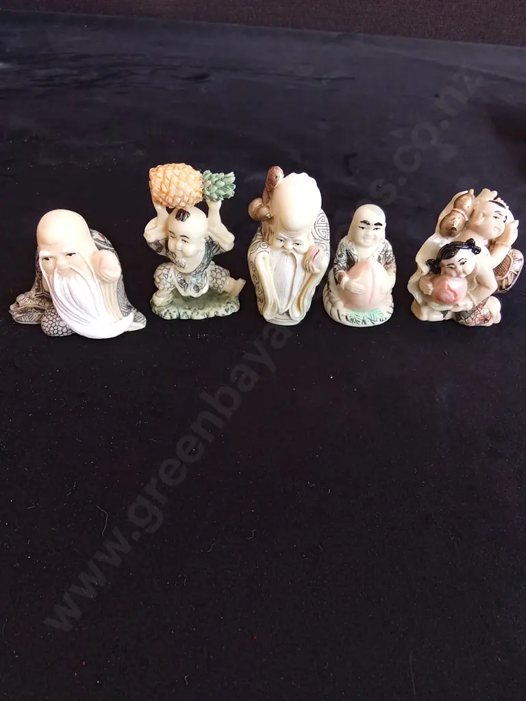5 VINTAGE CHINESE FIGURES Image 1++