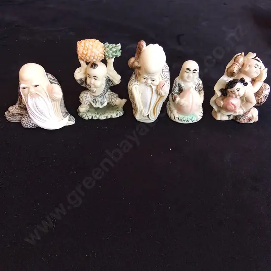 5 VINTAGE CHINESE FIGURES