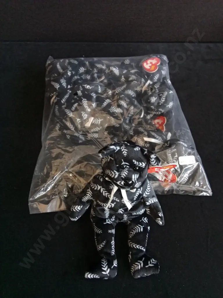 BRAND NEW BAG OF 6 TY BEANIE BABIES "SILVER" Image 1++