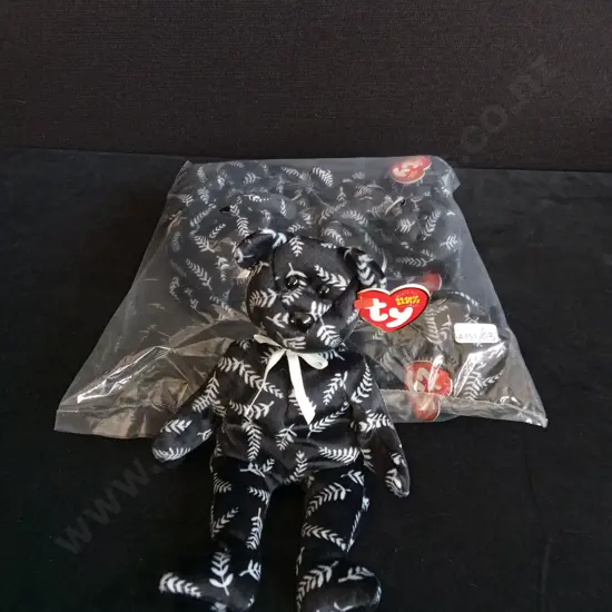 BRAND NEW BAG OF 6 TY BEANIE BABIES "SILVER"