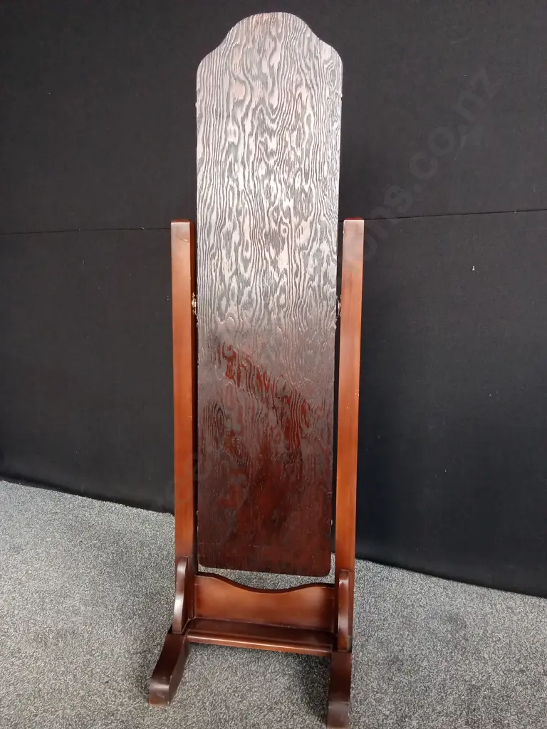 ANTIQUE CHEVAL MIRROR H142CM W41CM Image 1++