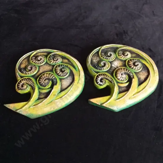 2 DECORATIVE KORU FERNS