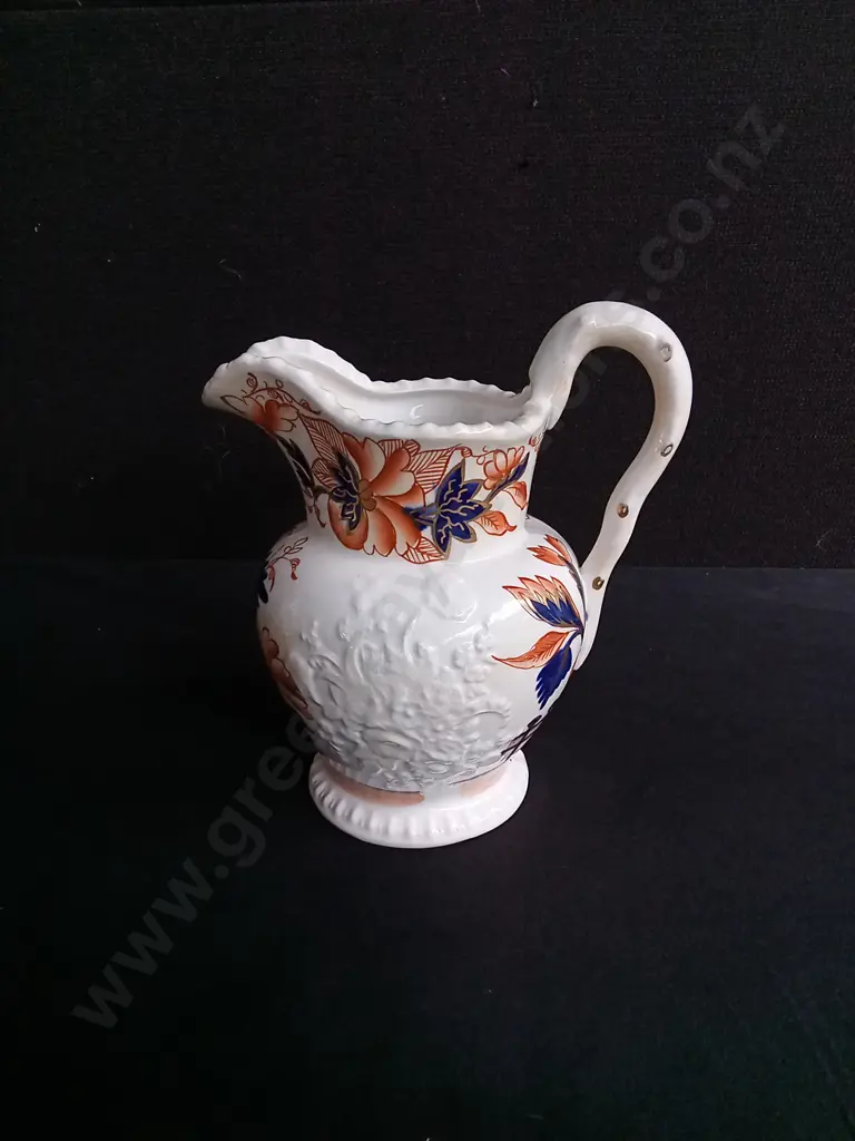 ANTIQUE JOHN AND RICHARD RILEY "GAUDY WELCH" PITCHER APPROX 18CM HIGH Image 1++