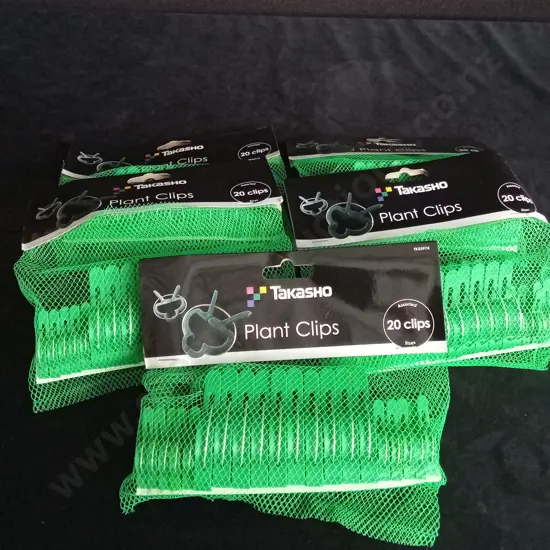 5 BAGS OF BRAND NEW TAKASHO PLANT CLIPS