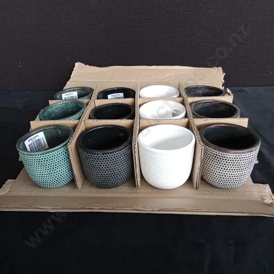12 SMALL PLANT POTS