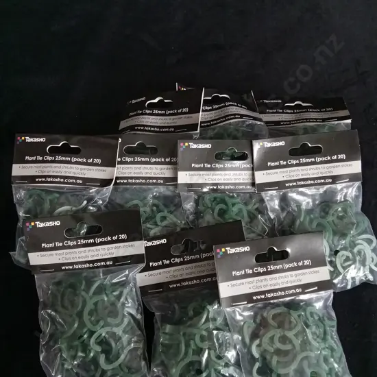 10 BRAND NEW BAGS OF TAKASHO PLANT TIE CLIPS