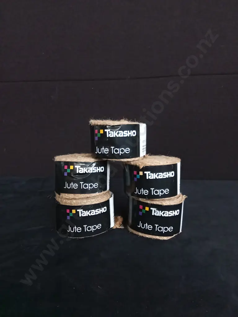 5 BRAND NEW ROLLS OF TAKASHO JUTE TAPE Image 1++