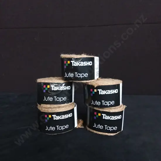 5 BRAND NEW ROLLS OF TAKASHO JUTE TAPE