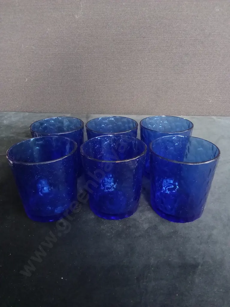 6 COBALT BLUE GLASSES Image 1++