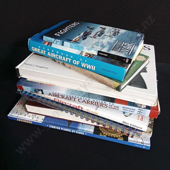 COLLECTION OF BOOKS ON AIRCRAFTS