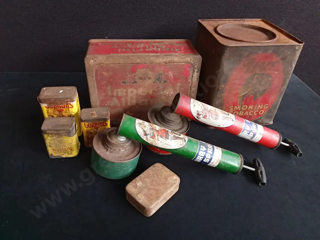 LOT OF VINTAGE TINS Image 1++