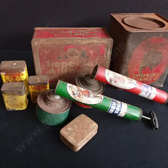 LOT OF VINTAGE TINS