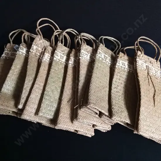 10 PIECES WOVEN WINE BAGS