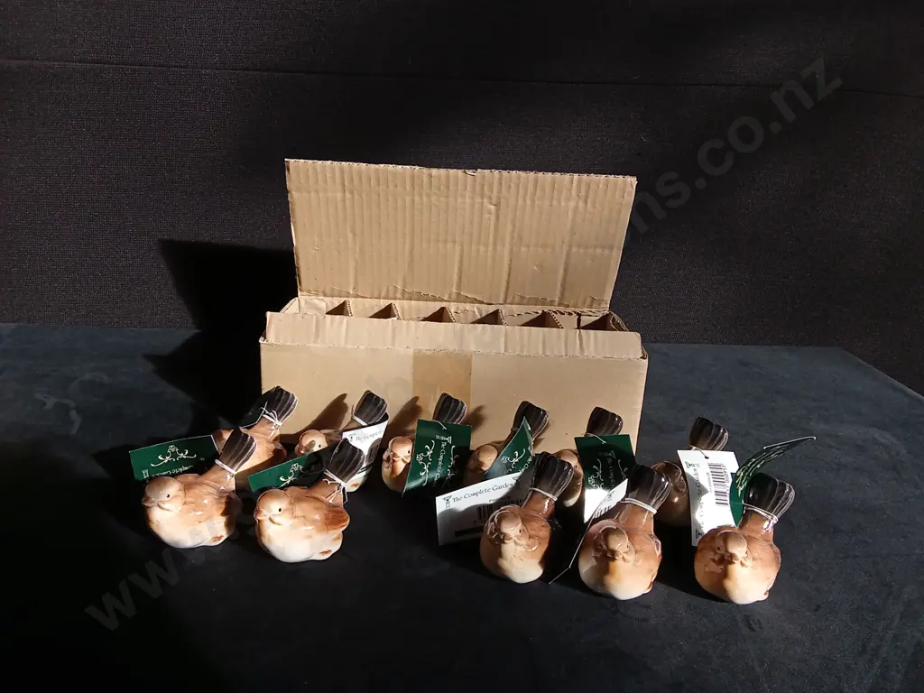 BRAND NEW SETS OF 12 DECORATION BIRDS, MISSING ONE Image 1++