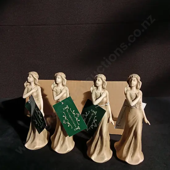 BRAND NEW SETS OF FOUR DECORATIVE FIGURES