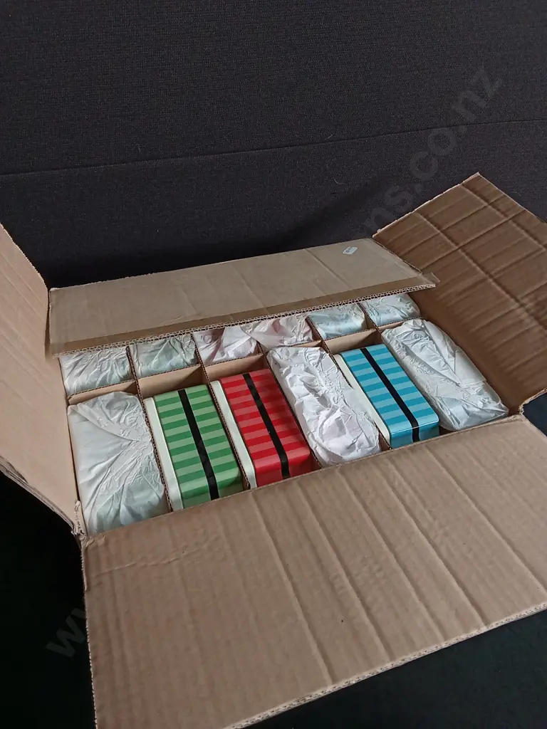 BOX OF 12 BRAND NEW BISCUIT TINS Image 1++