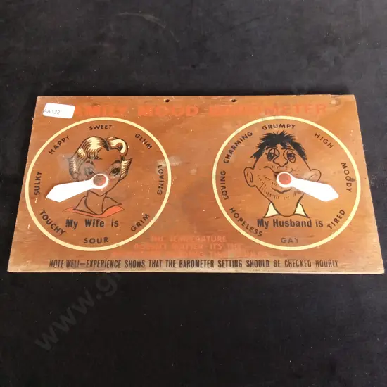 VINTAGE FAMILY MOOD BAROMETER