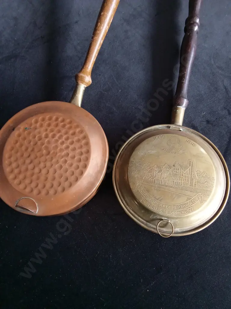 2 ANTIQUE BED WARMERS Image 1++
