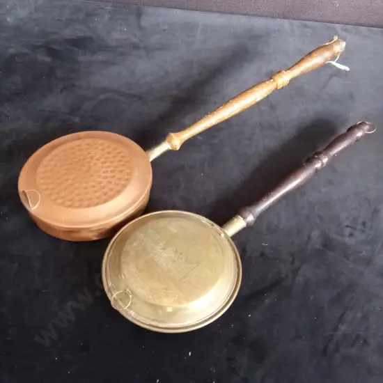 2 ANTIQUE BED WARMERS