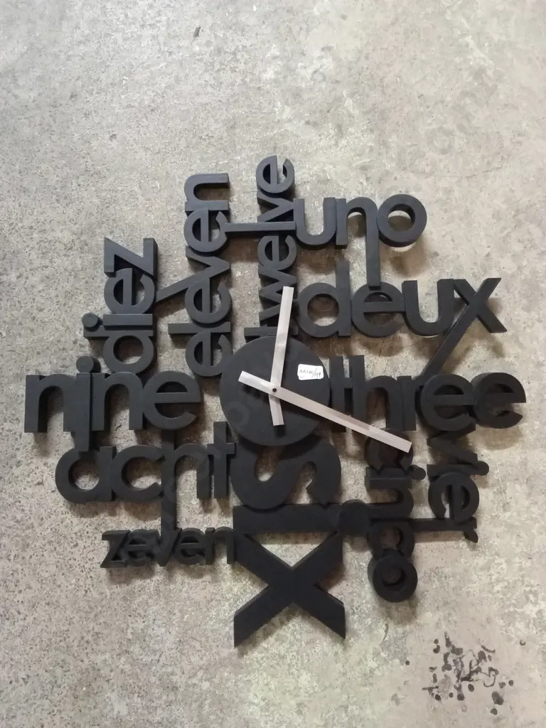 ART DECO WALL CLOCK Image 1++