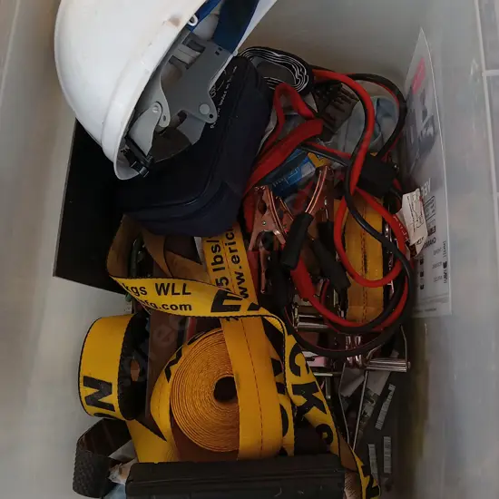 BOX OF BUILDING ITEMS