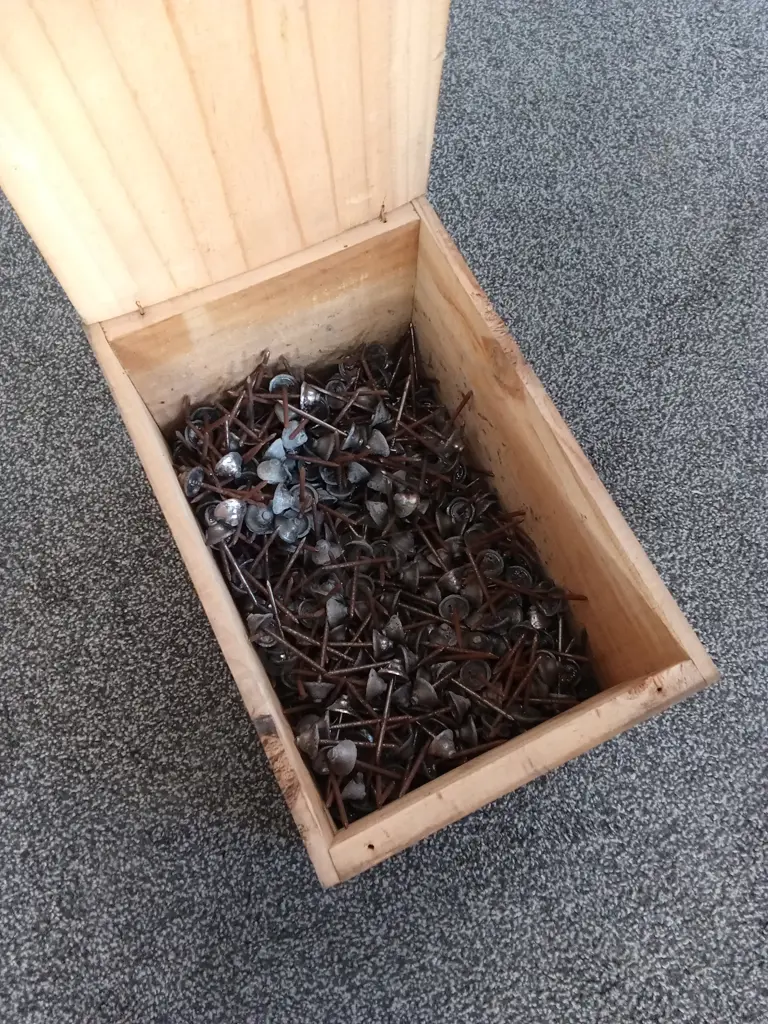 CRATE OF LEADHEAD NAILS Image 1++