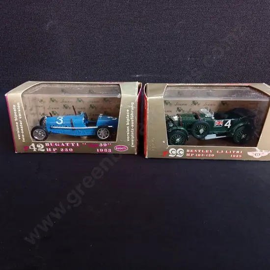 2 PIECES VINTAGE 1:43 SCALE BRUMM DIECAST MODEL CARS