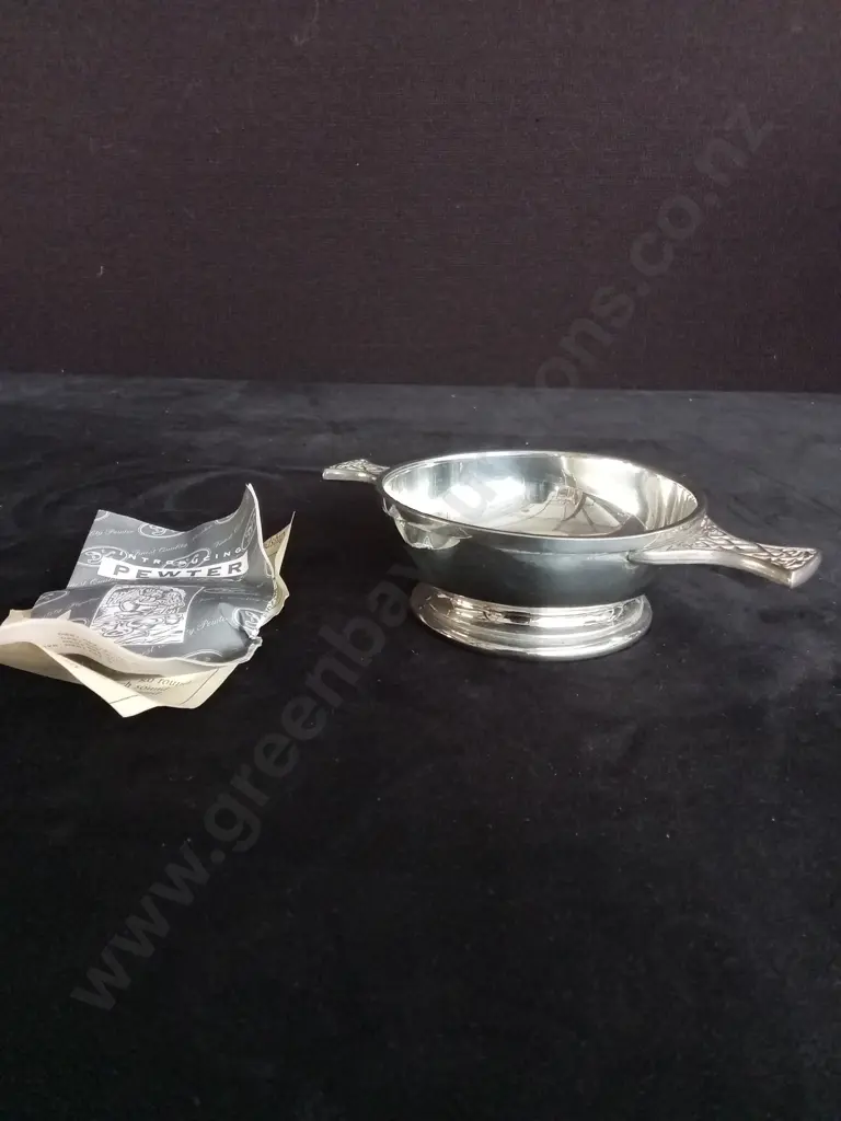 PEWTER QUAICH DISH Image 1++