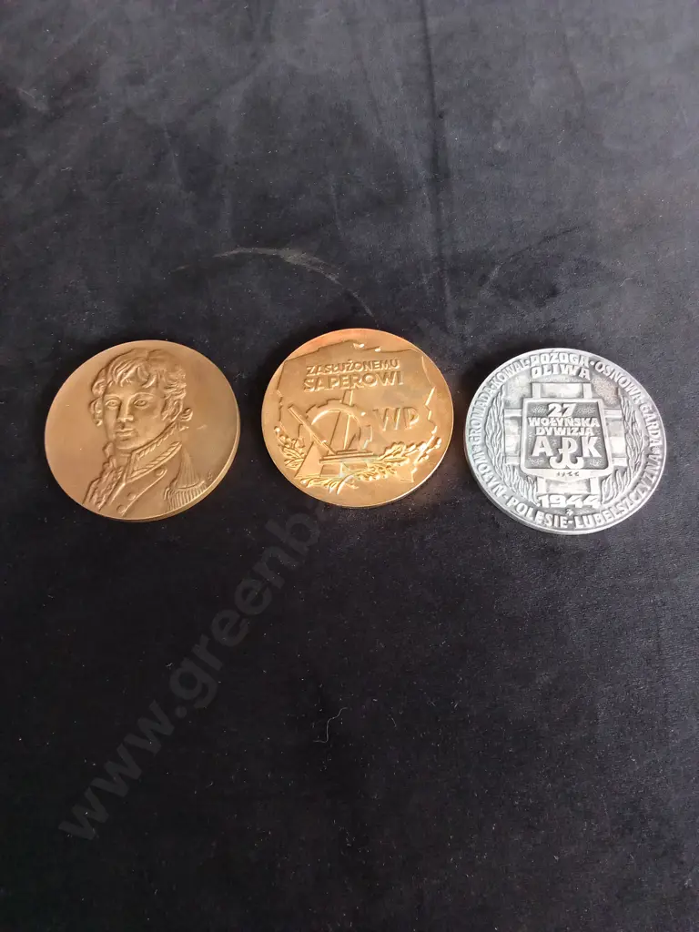3 POLISH MILITARY MEDALS Image 1++