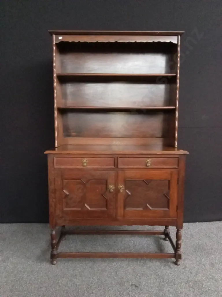ANTIQUE OAK HUTCHDRESSER H11.84M D47CM L1.06M Image 1++
