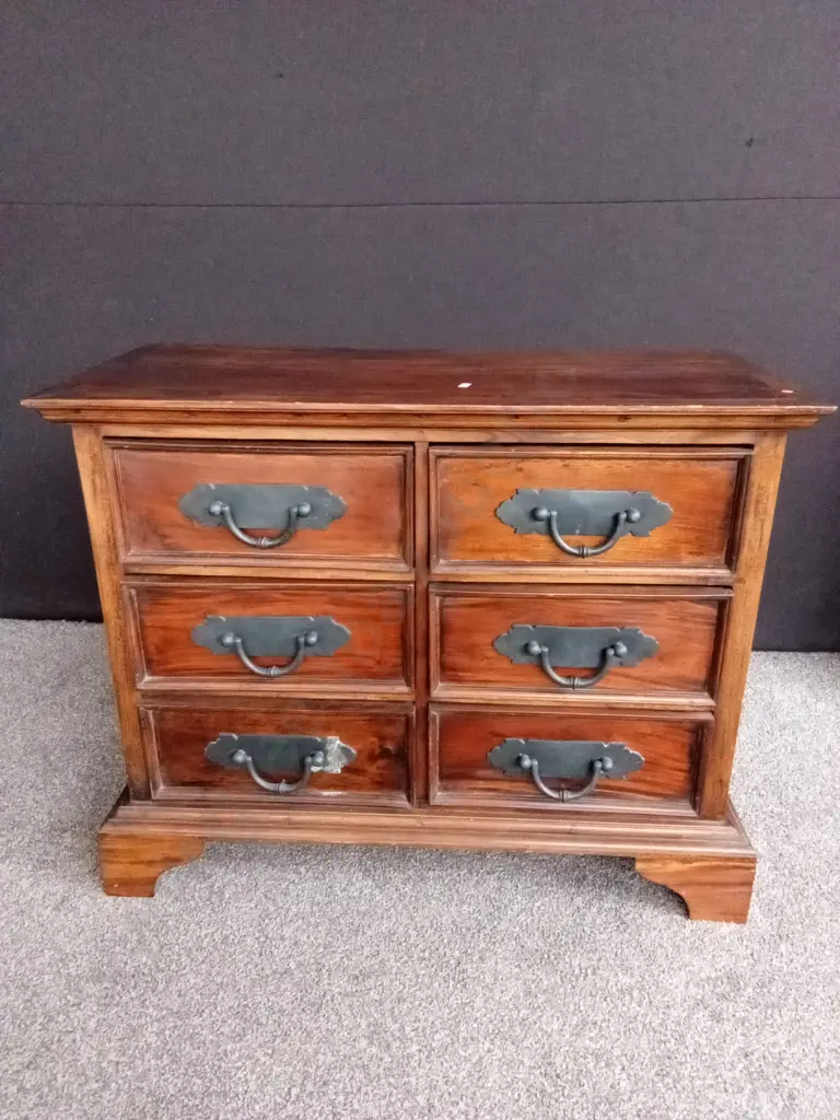 RUSTIC-STYLE WITH CHEST OF DRAWERS D48CM H83CM L1.03M Image 1++