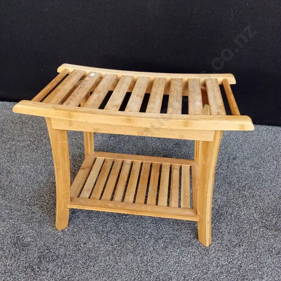BAMBOO SHOWER STOOL L60CM D34CM H44CM