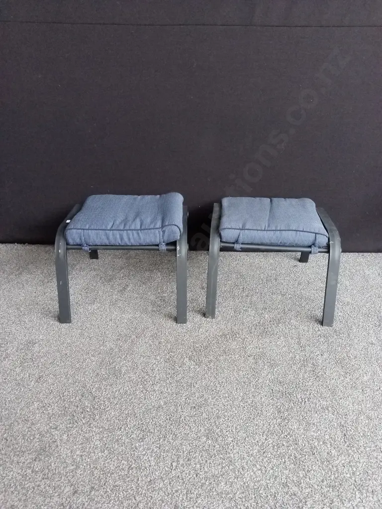 SET OF 6 ADJUSTABLE OUTDOOR CHAIRS WITH 2 FOOTRESTS Image 1++
