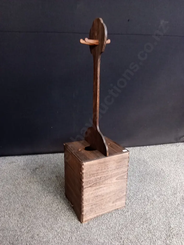 VINTAGE JAPANESE SHAMISEN STORAGE BOX STAND Image 1++