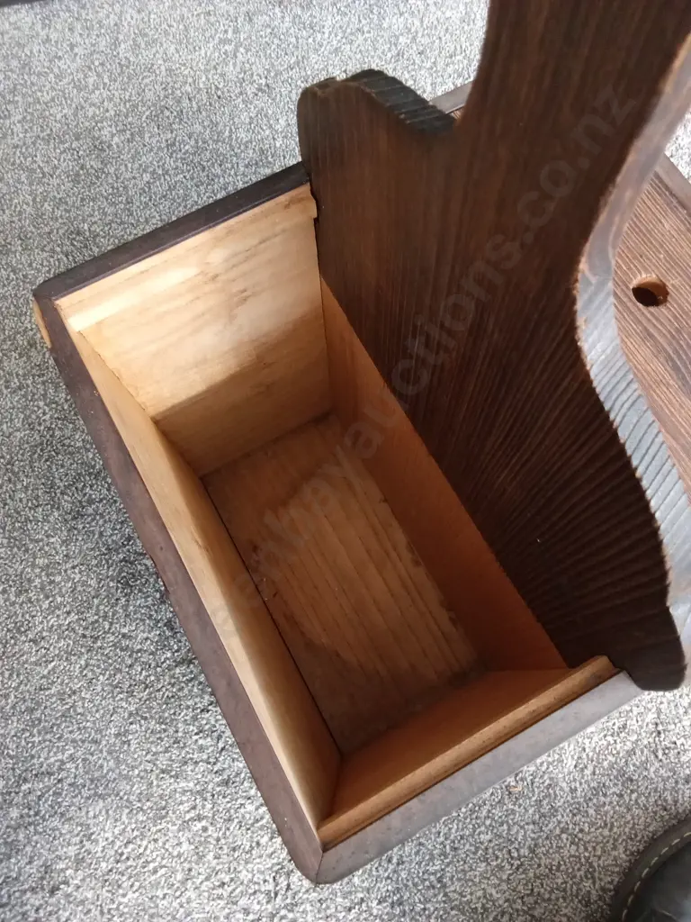 VINTAGE JAPANESE SHAMISEN STORAGE BOX STAND Image 1++