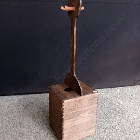 VINTAGE JAPANESE SHAMISEN STORAGE BOX STAND