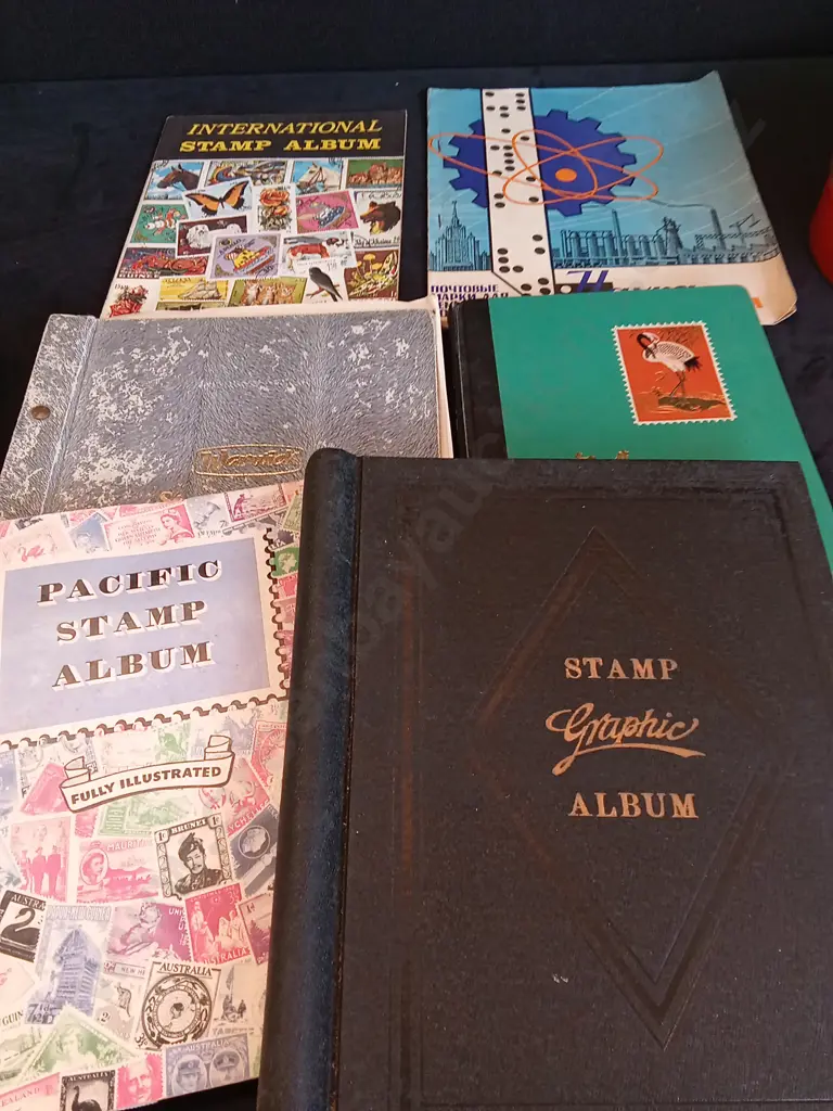 6 STAMP BOOKS Image 1++