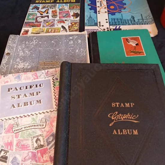 6 STAMP BOOKS