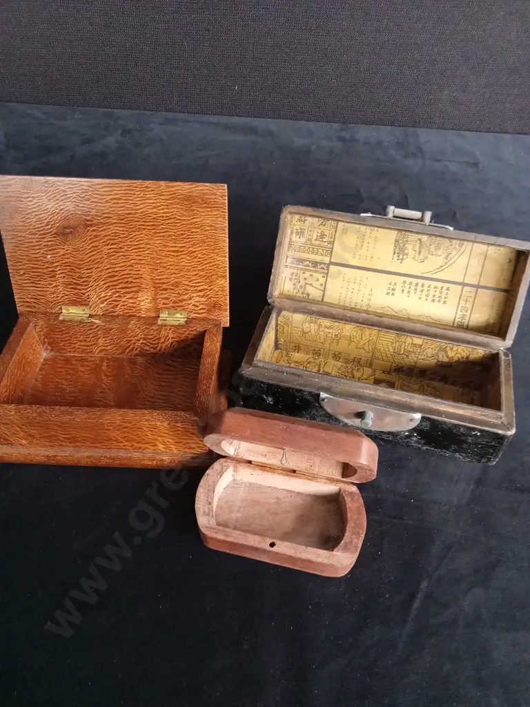 3 TRINKET BOXES Image 1++