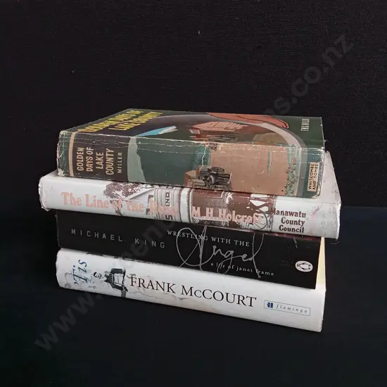 4 NZ HISTORY AND BIOGRAPHY BOOKS