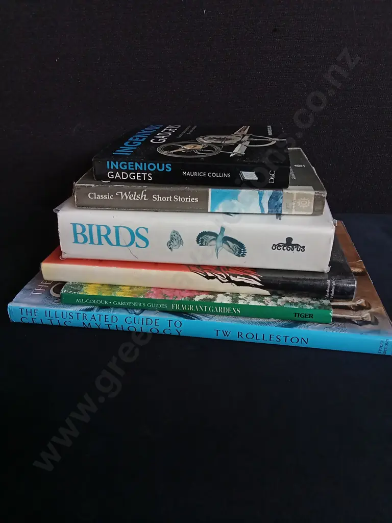6 BOOKS ON MYTHOLOGY, BIRDS, GARDENING, ETC Image 1++