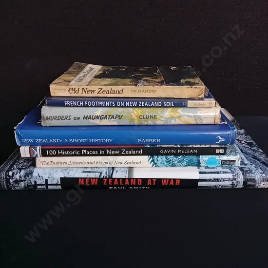 7 NZ HISTORY AND WILDLIFE BOOKS