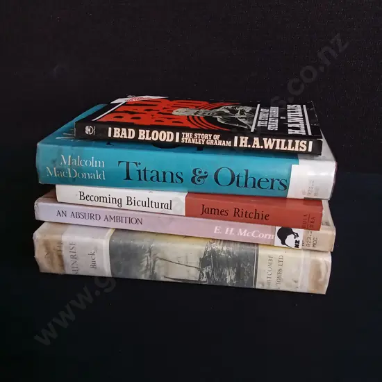 5 NZ HISTORY, BIOGRAPHY AND CULTURE BOOKS