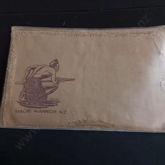 VINTAGE NZ COMMEMORATIVE MĀORI WARRIOR TEA TOWEL