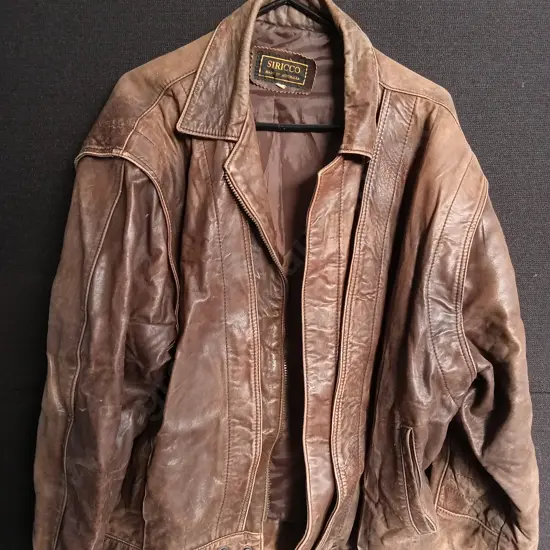 VINTAGE LEATHER JACKET SIZE XL SIRICCO